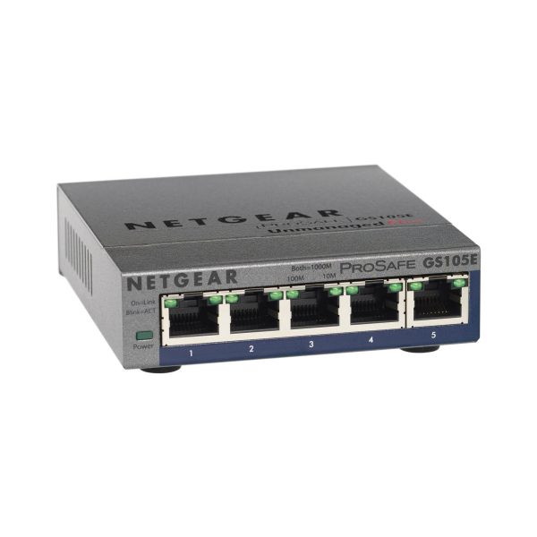 Netgear GS105E - Switch 5 ports 10/100/1000 Mbps Green Ethernet